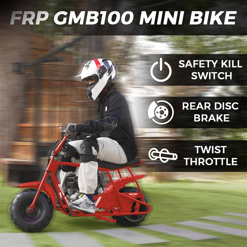 99cc Gas Powered Mini Bike – 4-Stroke Off-Road Trail Motorcycle | Up to 28 MPH